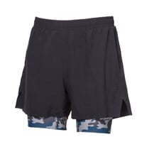 ARRANT men's running shorts 2in1 black