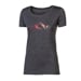 VINKA "MOUNTAINS" women's merino T-shirt grey melange