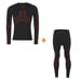 SEAMLESS-BAMBOO SET MEN men's thermal underwear black/orange