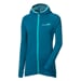 TISPA HOODY MERINO women's sports hoodie petrol blue