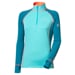 TISPA ladies short zip jacket Dk.blue/turquoise