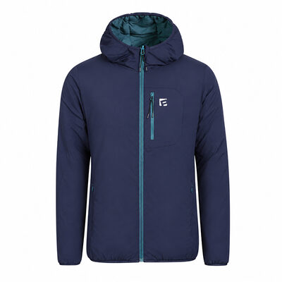 HERMES reversible men's jacket with merino blackened blue/petrol