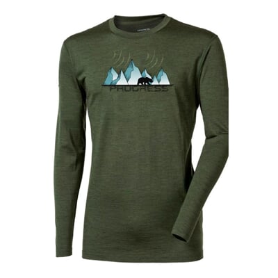  STIG "ICELAND" children's merino T-shirt grey melange