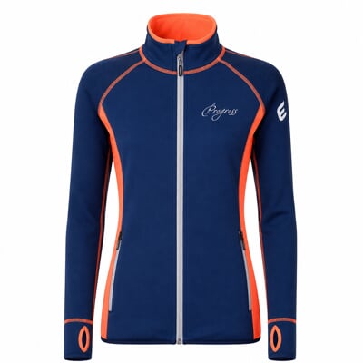navy blue/salmon