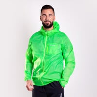 AERO LITE ultralightweight hooded jacket neon green