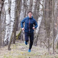 AERO LITE ultralightweight hooded jacket petroleum/orange