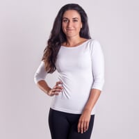 AKINA women's Bamboo T-shirt white
