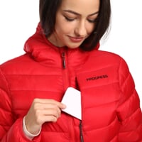 ALASKA women's quilted jacket red