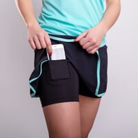 ALERTA women's sports skirt black/mint