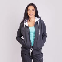 ANGELA women's bamboo hoodie anthracite melange