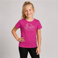 AROMATICO "FLOWBIKE" kid's T-shirt fuchsia