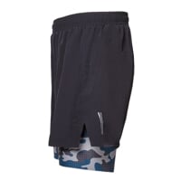 ARRANT men's running shorts 2in1 black