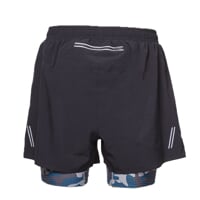 ARRANT men's running shorts 2in1 black