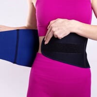 Banding - waist black/red