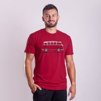 BARBAR "BULLI" pánské triko s bambusem vínová