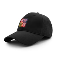 BASEBALL CAP "CZECH" kšiltovka black