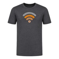 BRAM "SIGNAL" children's merino T-shirt black melnge