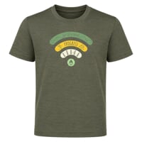BRAM "SIGNAL" children's merino T-shirt black melnge