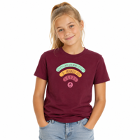 BRAM "SIGNAL" children's merino T-shirt violet melnge