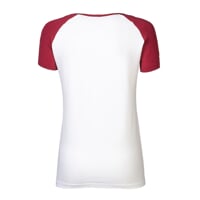 BRENDA ladie's bamboo T-shirt cherry/white