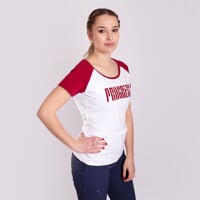 BRENDA ladie's bamboo T-shirt cherry/white