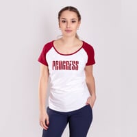 BRENDA ladie's bamboo T-shirt cherry/white