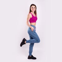 BUMBLEBEE women's sports pants blue melange