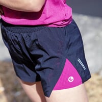 CARRERA SHOTS women's shorts 2in1 black/cherry