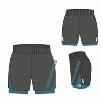 CARRERA SHORTS dámské sportovní šortky black/green