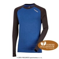 CC NDR mens functional long sleeve T-shirt anthracite/blue
