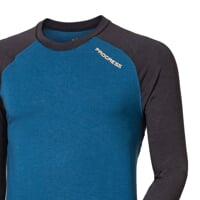 CC NDR mens functional long sleeve T-shirt anthracite/blue