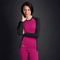 CC NDRZ ladies functional long sleeve T-shirt anthracite/purple
