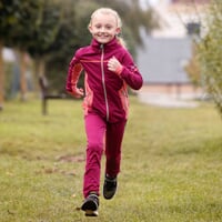 COOLIO PANTS kid's winter elastic pants wine red/pink