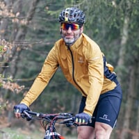 DRAFTIN men's cycling windbreaker sandy/black