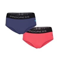 E KLHZ 2-PACK set of women's panties with bamboo dk.blue + hibiscus