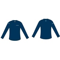 E NDRD kids bamboo long sleeve T-shirt navy