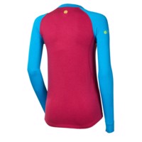 E NDRZ ladies bamboo long sleeve T-shirt black/purple sew.