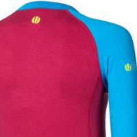 E NDRZ ladies bamboo long sleeve T-shirt black/purple sew.
