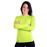 E NDRZ ladies bamboo long sleeve T-shirt black/purple sew.