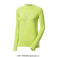 E NDRZ ladies bamboo long sleeve T-shirt black/purple sew.