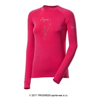 E NDRZ ladies bamboo long sleeve T-shirt black/purple sew.