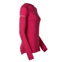 E NDRZ ladies bamboo long sleeve T-shirt black/purple sew.