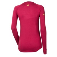 E NDRZ ladies bamboo long sleeve T-shirt black/purple sew.