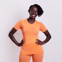 E NKRZ ladies bamboo short sleeve T-shirt apricote
