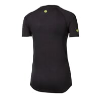 E NKRZ ladies bamboo short sleeve T-shirt black/purple sew.