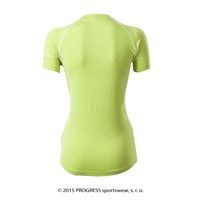 E NKRZ ladies bamboo short sleeve T-shirt Lt.green/white sew.