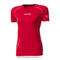 E NKRZ ladies bamboo short sleeve T-shirt red/orange sew.