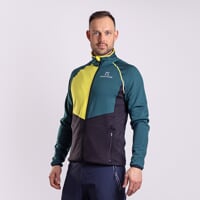 GLACIER men's functional jacket green/yellow/black