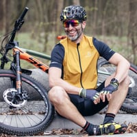 GRAVEL men's cycling jersey sandy/black