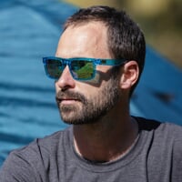 ECLIPSE MRR T-BLU stylish sunglasses with polarized lenses transparent blue